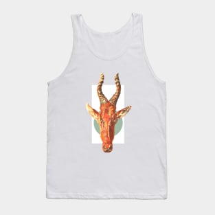 Goat head with horns Tank Top